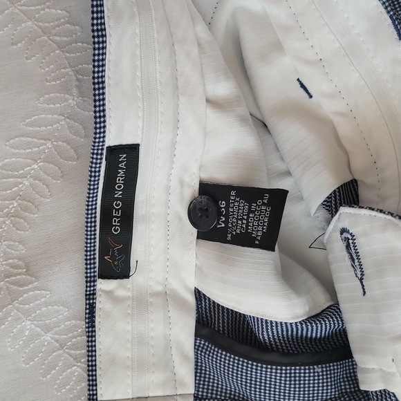 Greg Norman Classic Shorts Size 36 Blue and White - Picture 3 of 7